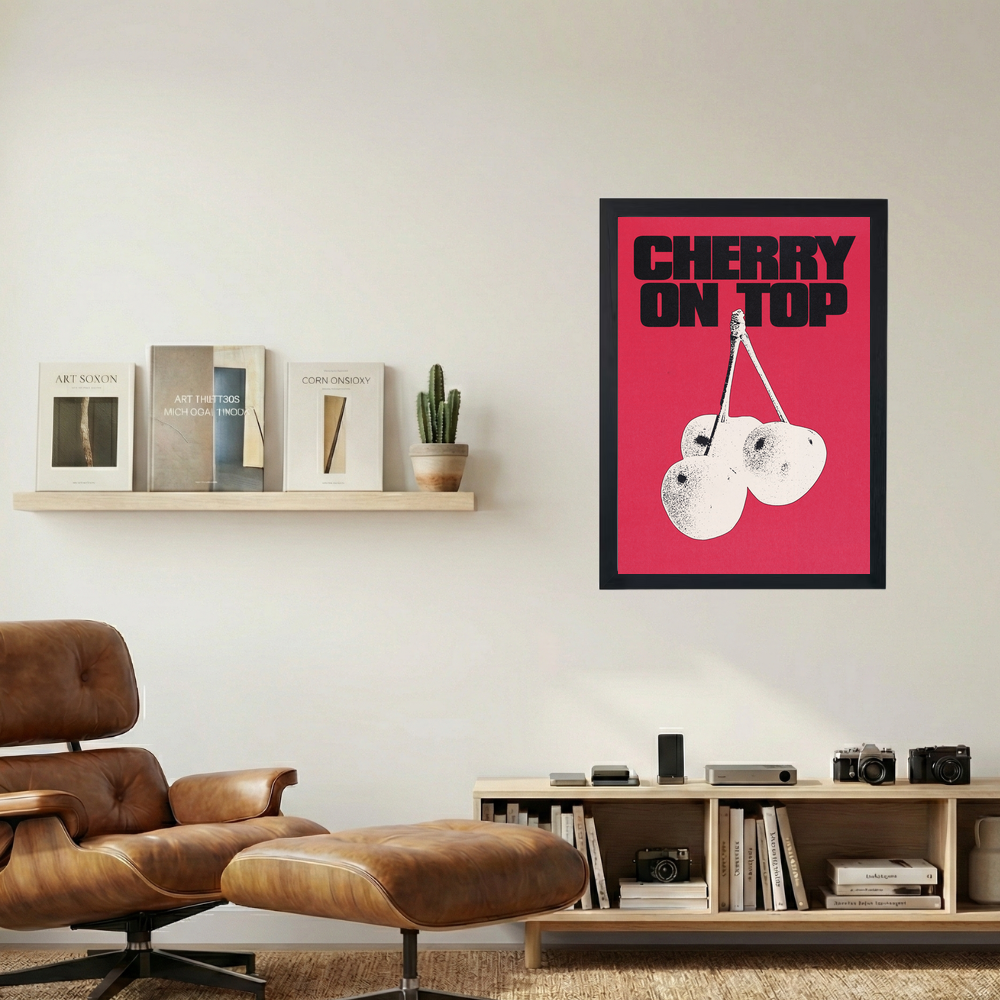 'Cherry On Top' Poster - Mockup 1