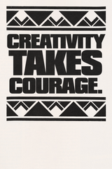 'Creativity Takes Courage' Poster - Mockup 1
