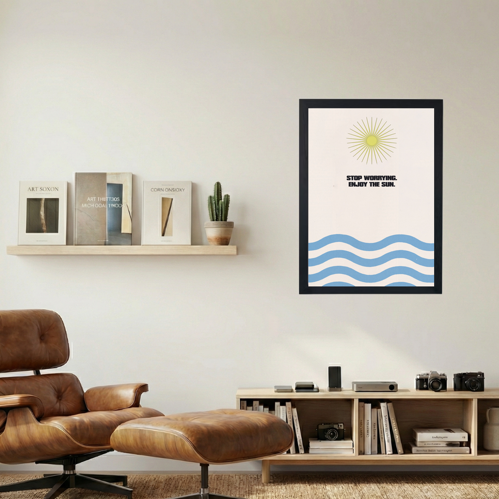 'Enjoy The Sun' Poster - Mockup 1