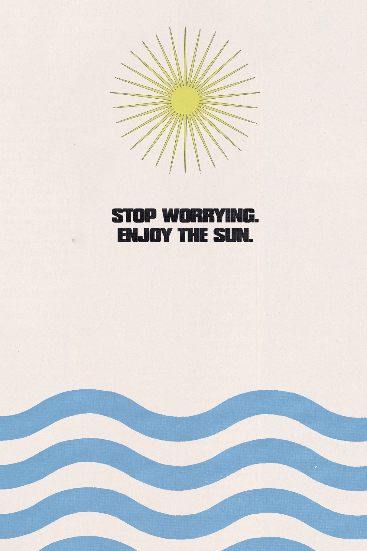 'Enjoy The Sun' Poster
