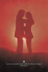 'Love Is A Smoke' Poster - Mockup 1