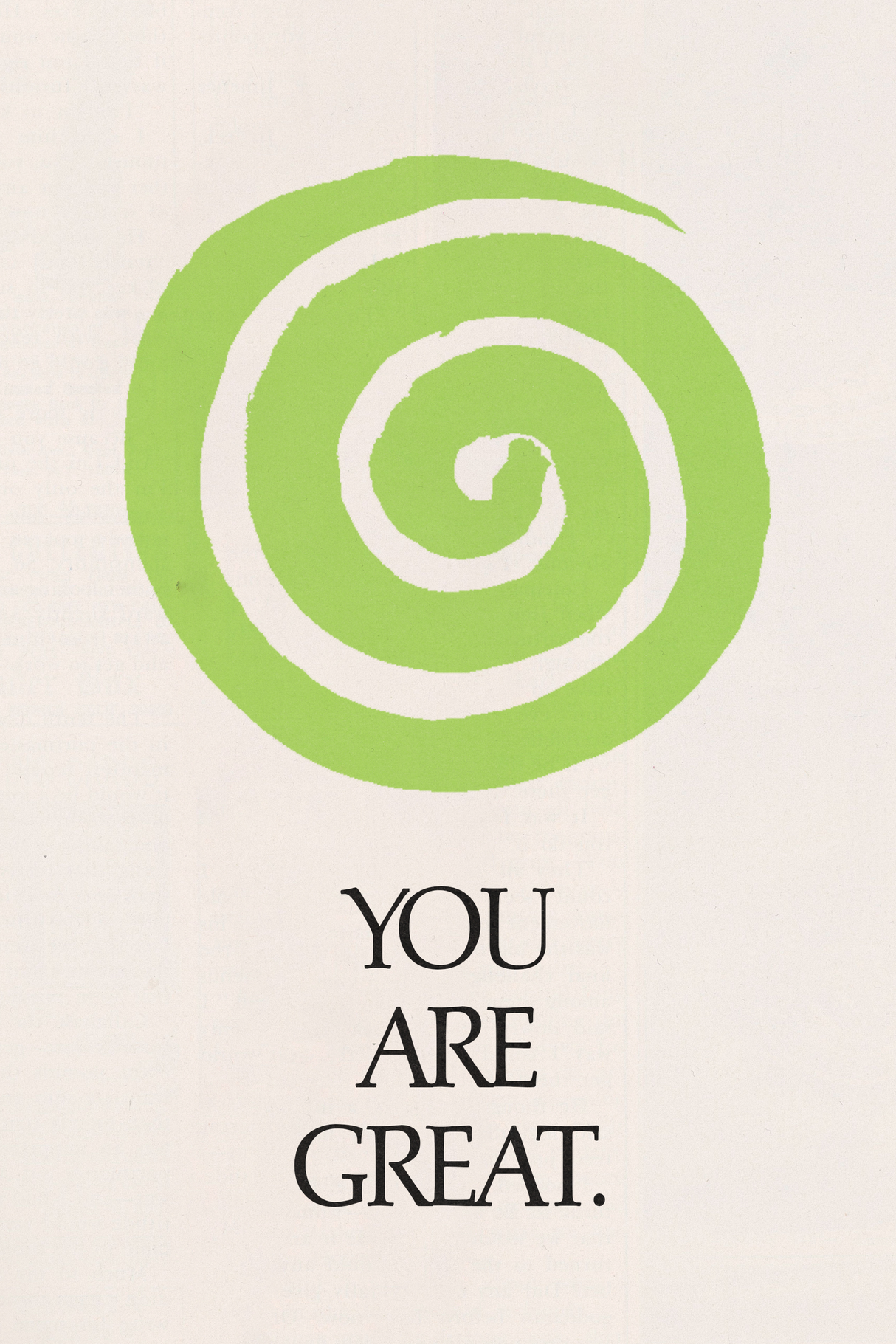 'You Are Great' Poster - Mockup 1