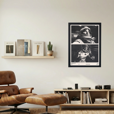 Interstellar B&W Poster - Mockup 1