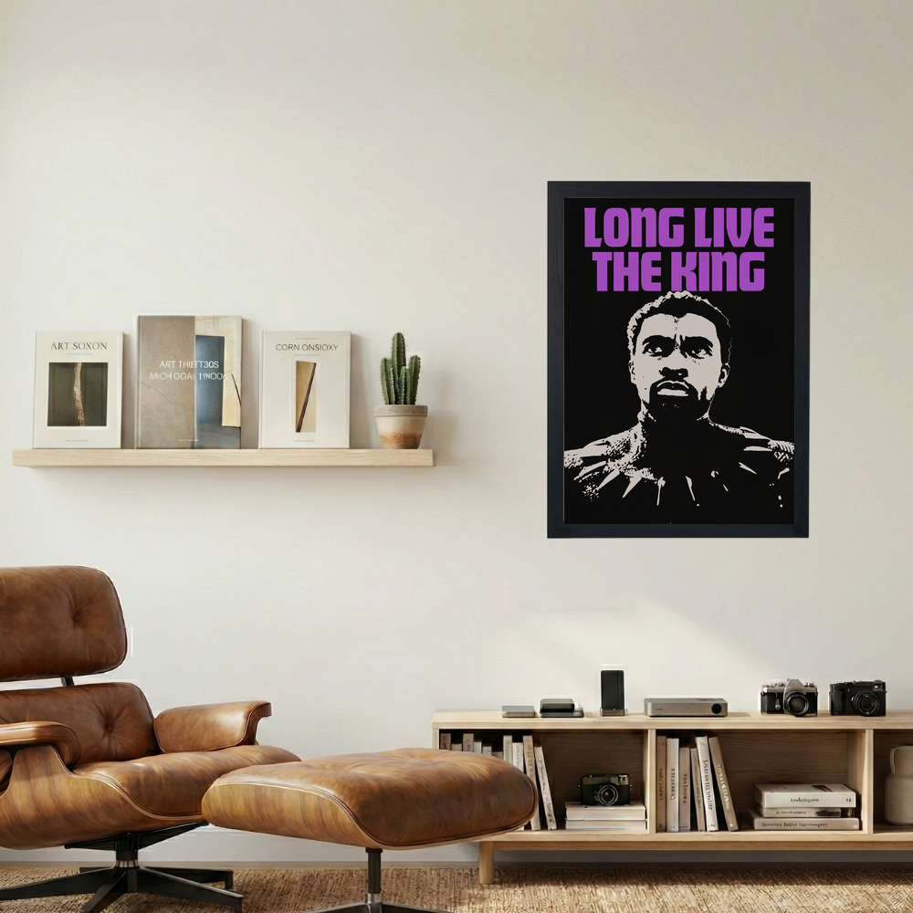 Black Panther 'Long Live' Poster - Mockup 1