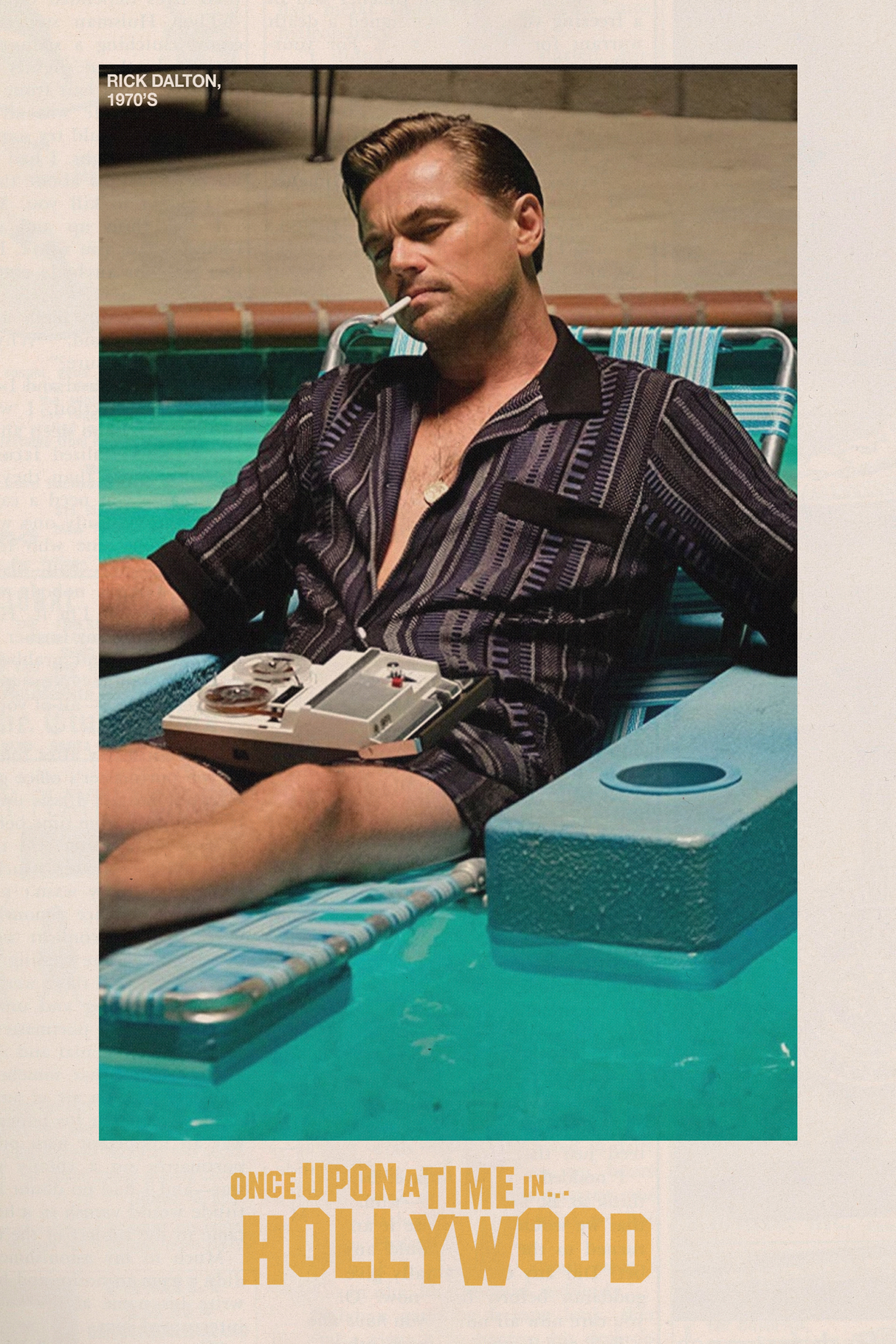 Once Upon A Time In Hollywood 'Pool Day' Poster