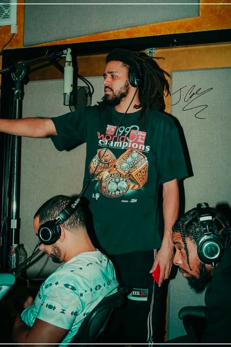 J. Cole 'Studio' Poster