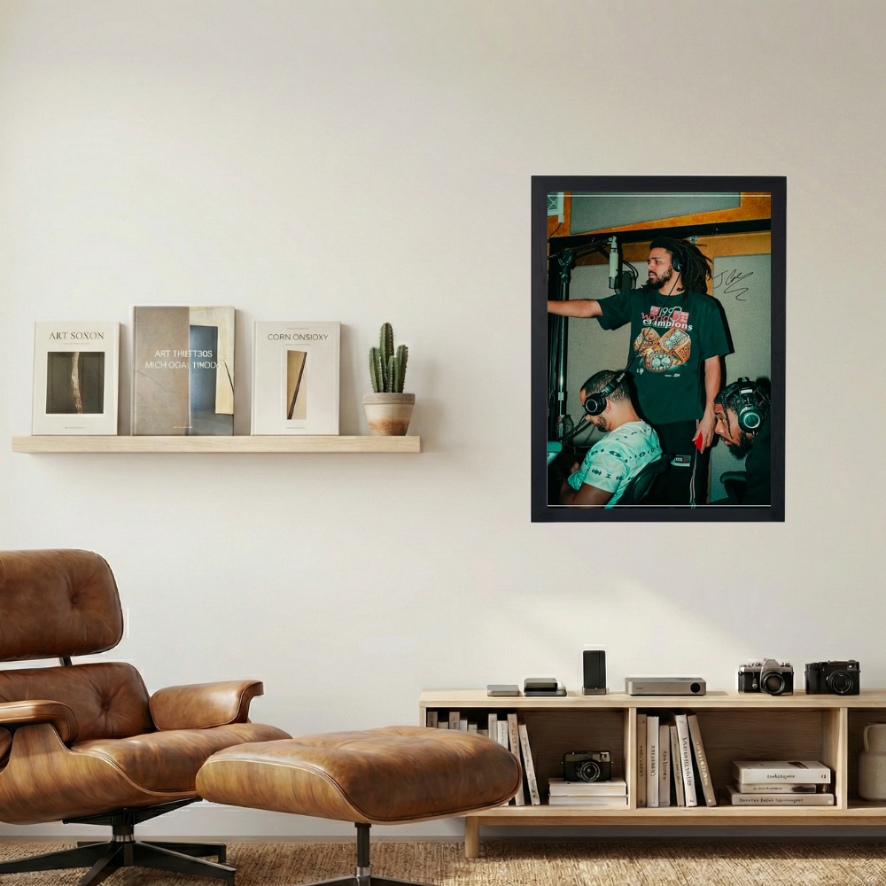 J. Cole 'Studio' Poster - Mockup 1