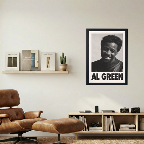Al Green B&W Poster - Mockup 1