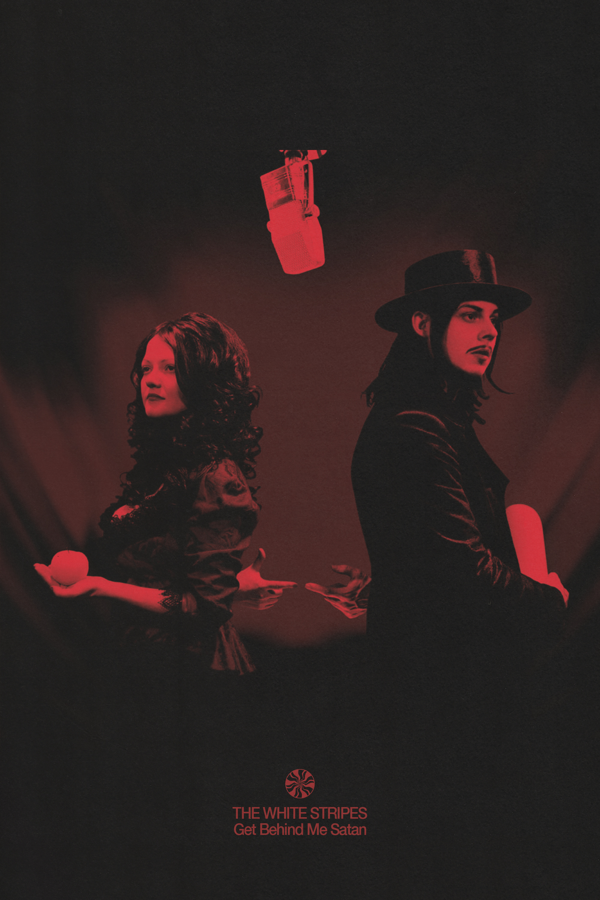 The White Stripes 'Get Behind Me Satan' Poster - Mockup 1
