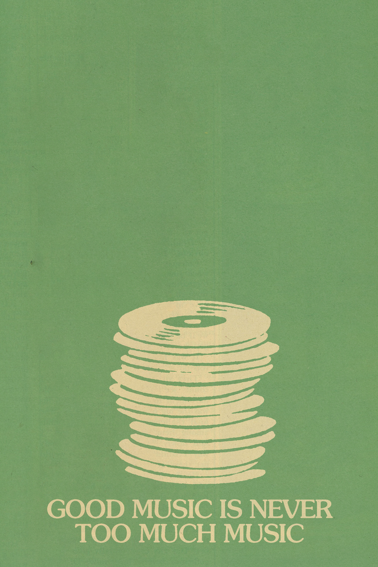 Never Too Much Music' Poster