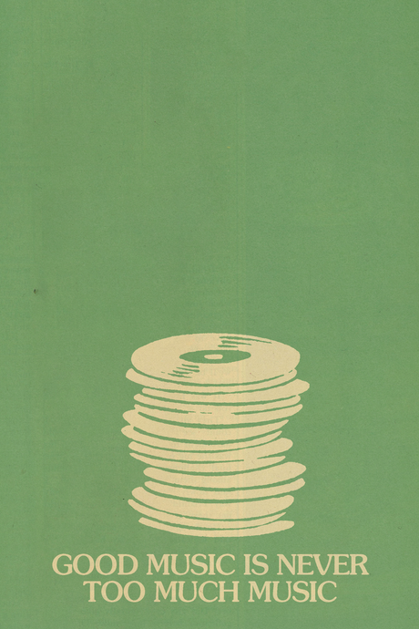 Never Too Much Music' Poster