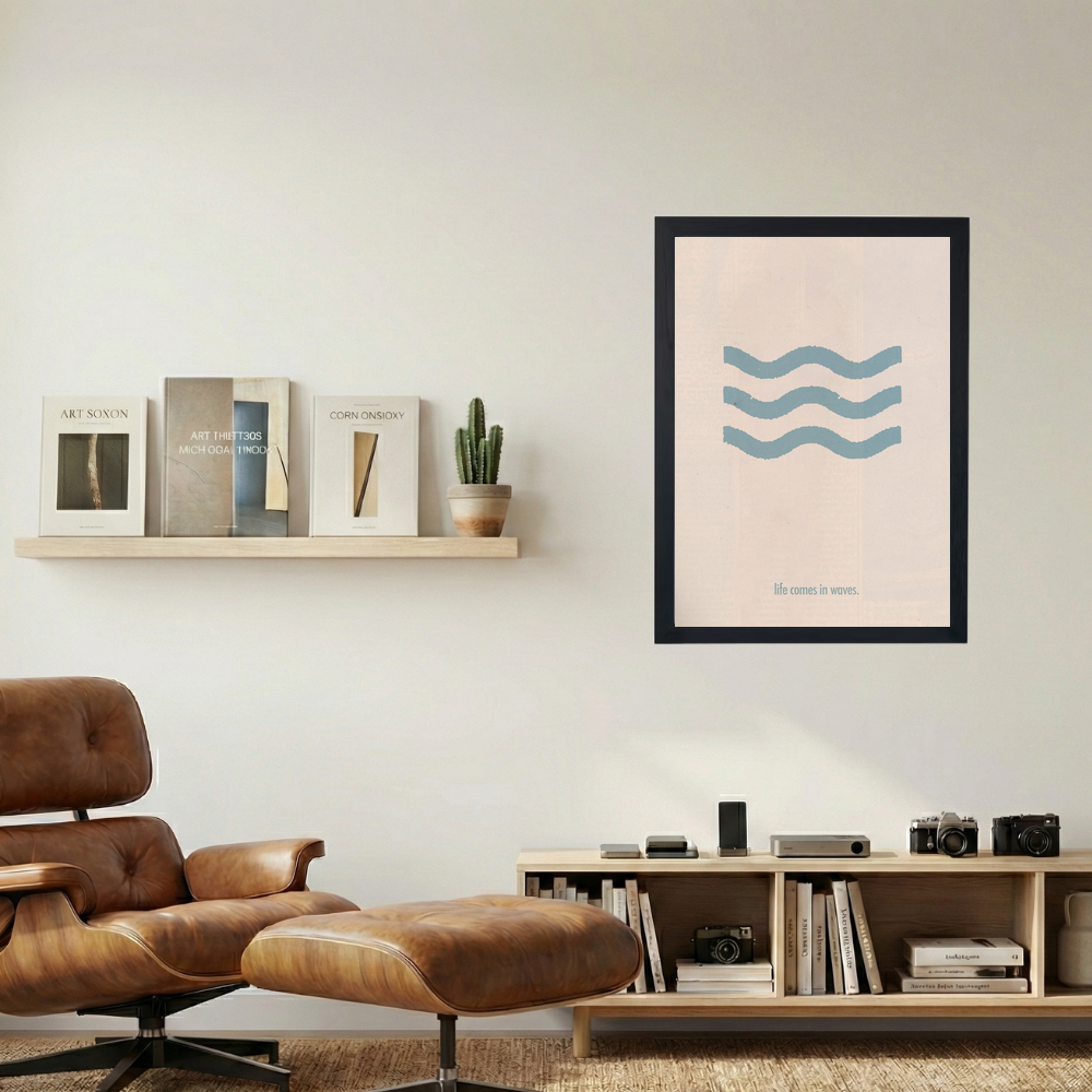 Life Comes In Waves' Poster - Mockup 1