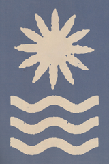 Waves & Stars Poster