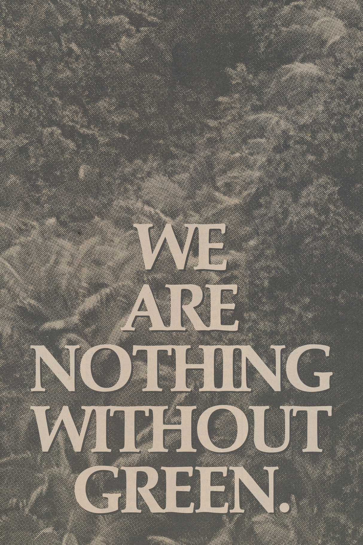 Nothing Without Green' Poster