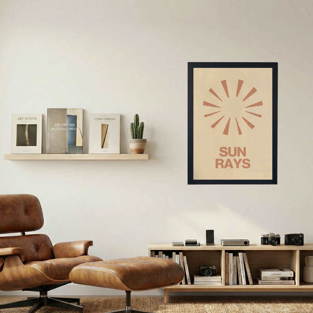 Sun Rays Poster - Mockup 1