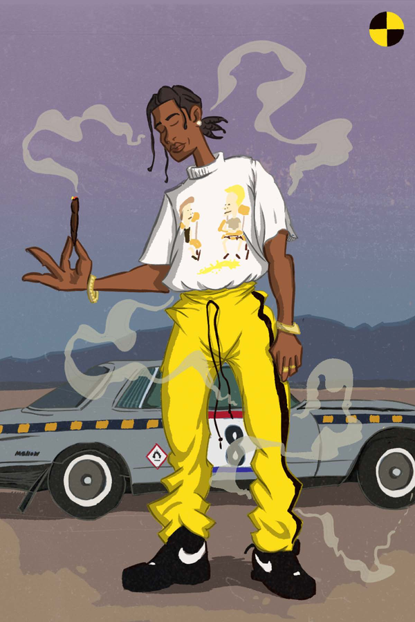 A$AP Rocky 'TESTING Cartoons' Poster