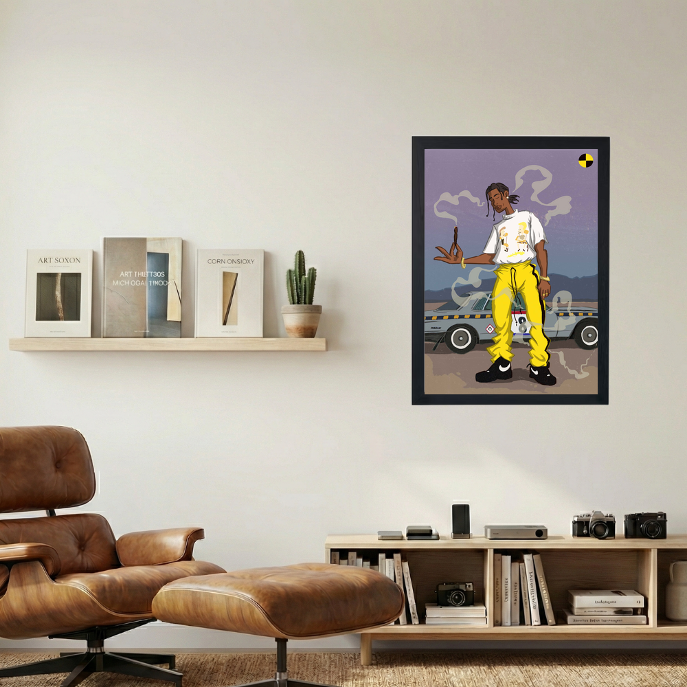 A$AP Rocky 'TESTING Cartoons' Poster - Mockup 1