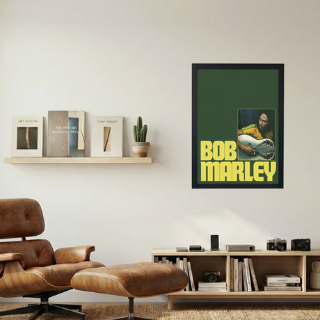 Bob Marley 'Guitar' Poster - Mockup 1