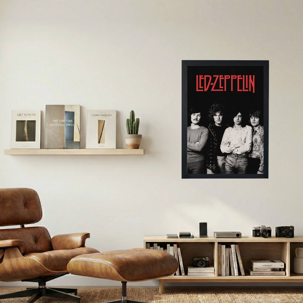 Led Zeppelin 'Portrait' Poster - Mockup 1