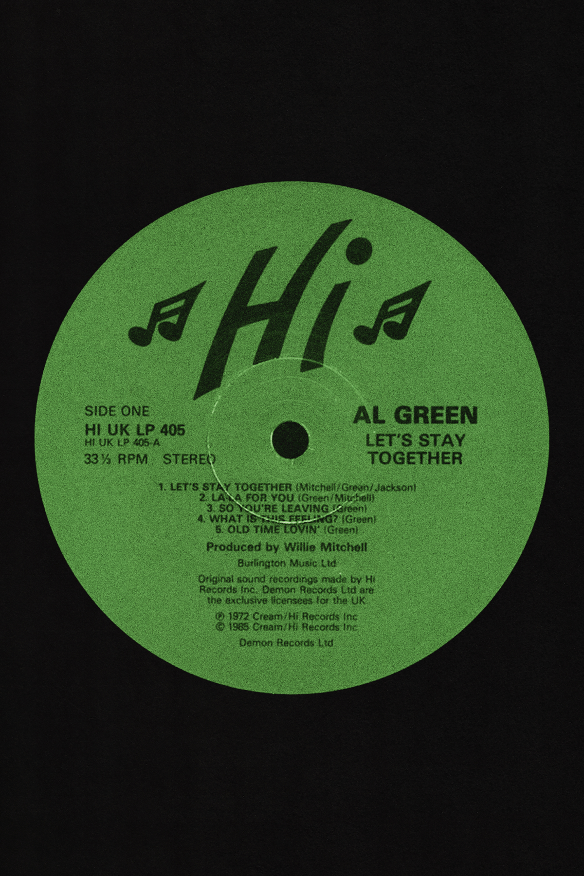 Al Green 'Let's Stay Together' Poster