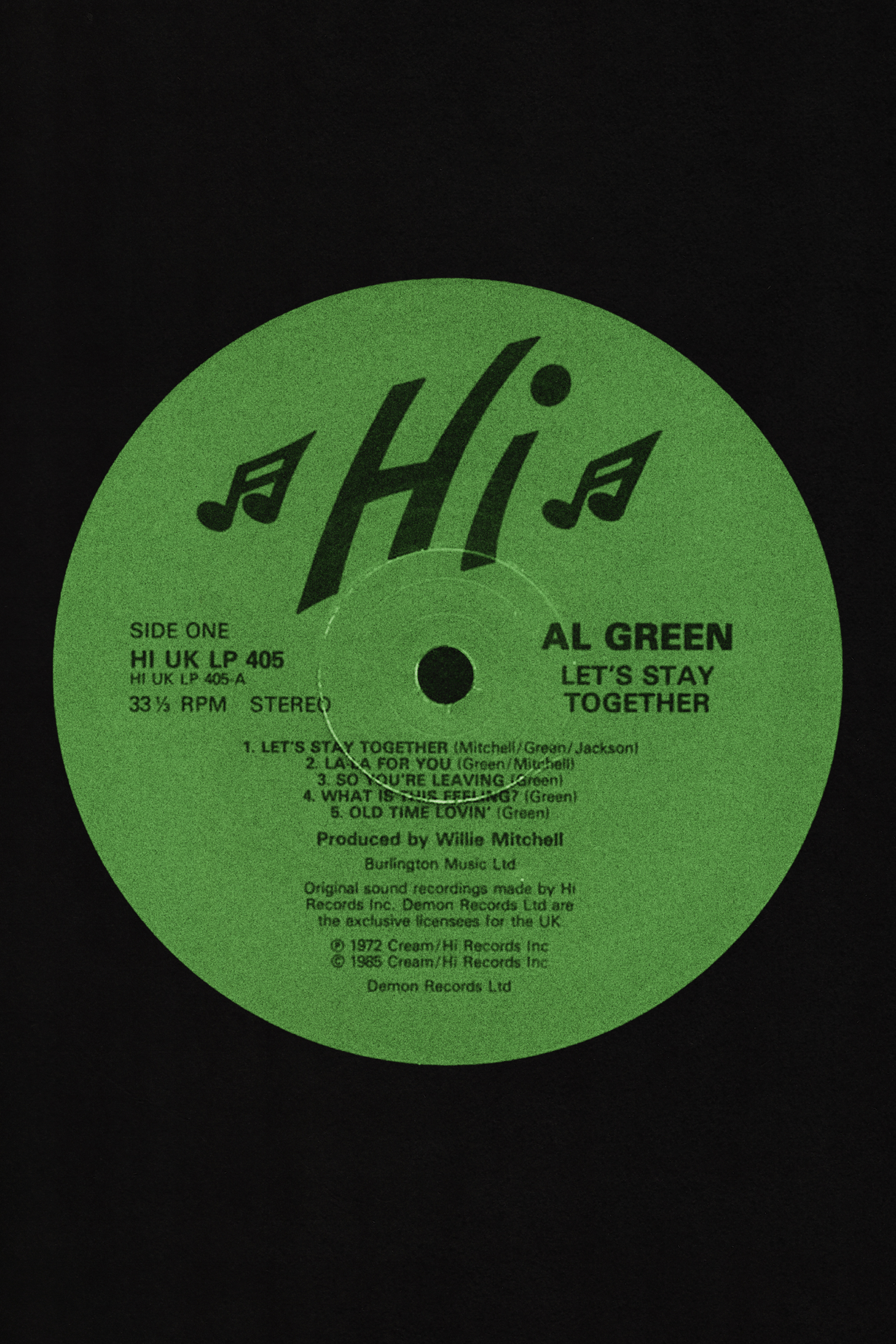 Al Green 'Let's Stay Together' Poster