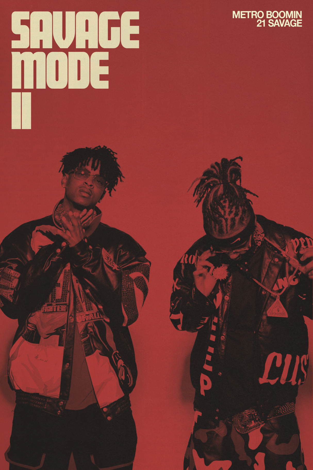 21 Savage x Metro Boomin 'Savage Mode II' Poster - Mockup 1