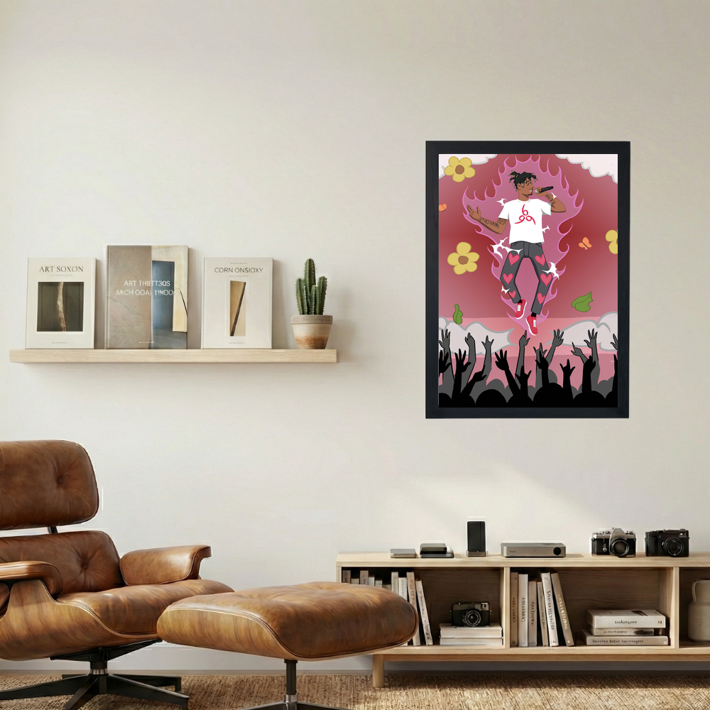 Juice Wrld 'Leviating' Poster - Mockup 1