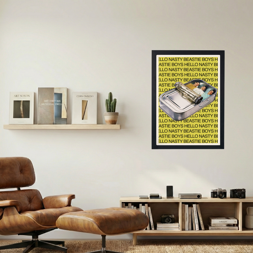 Beastie Boys 'Hello Nasty' Poster V2 - Mockup 1
