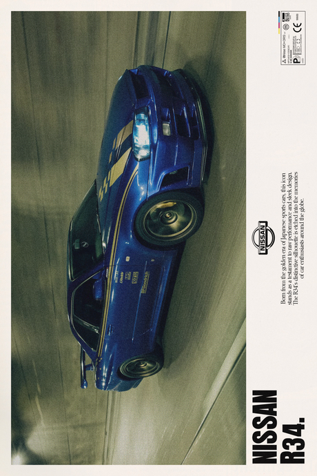 Nissan R34 Poster