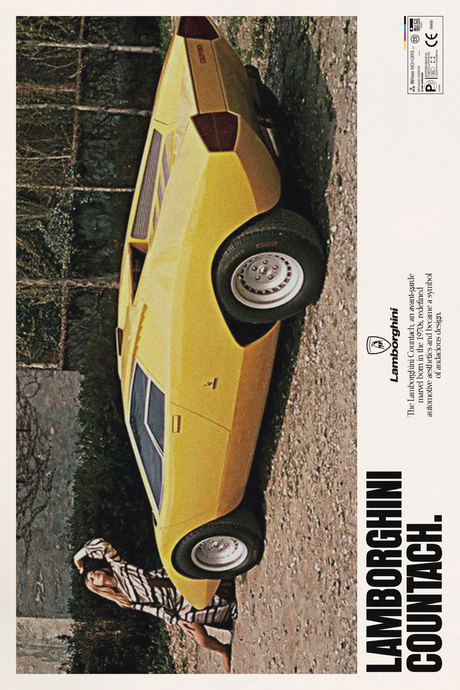 Lamborghini Countach Poster V2