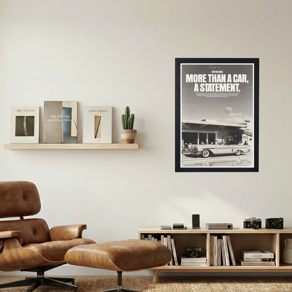 Chevrolet Impala 'More Than A Car' Poster - Mockup 1