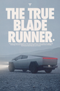 Tesla Cybertruck 'True Blade Runner' Poster - Mockup 1