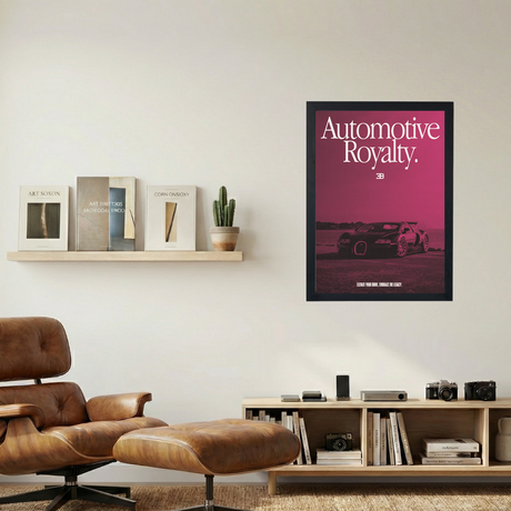 Bugatti 'Automotive Royalty' Poster - Mockup 1