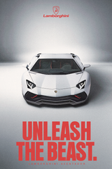 Lamborghini Aventador 'Unleash The Beast' Poster