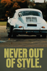 Porsche 356 'Never Out Of Style' Poster