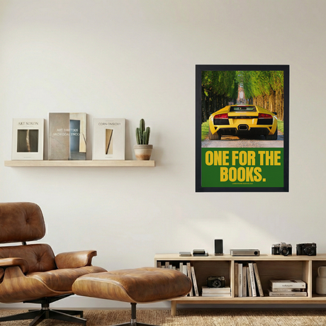 Lamborghini Murcilago 'One For The Books' Poster - Mockup 1