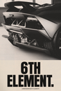 Lamborghini '6th Element' B&W Poster