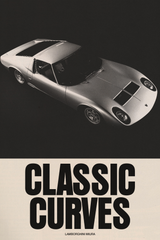 Lamborghini Miura B&W Poster