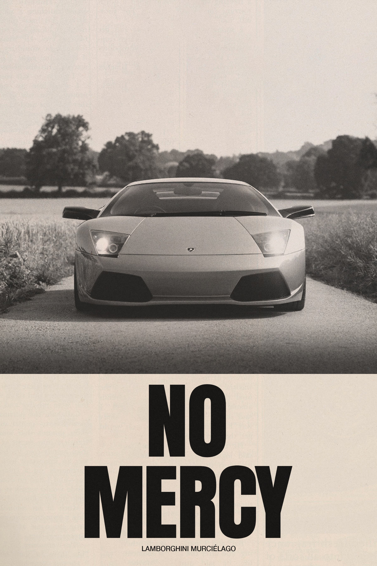Lamborghini Murcilago 'No Mercy' Poster