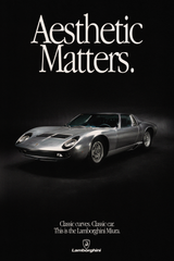 Lamborghini Miura 'Aesthetic Matters' Poster