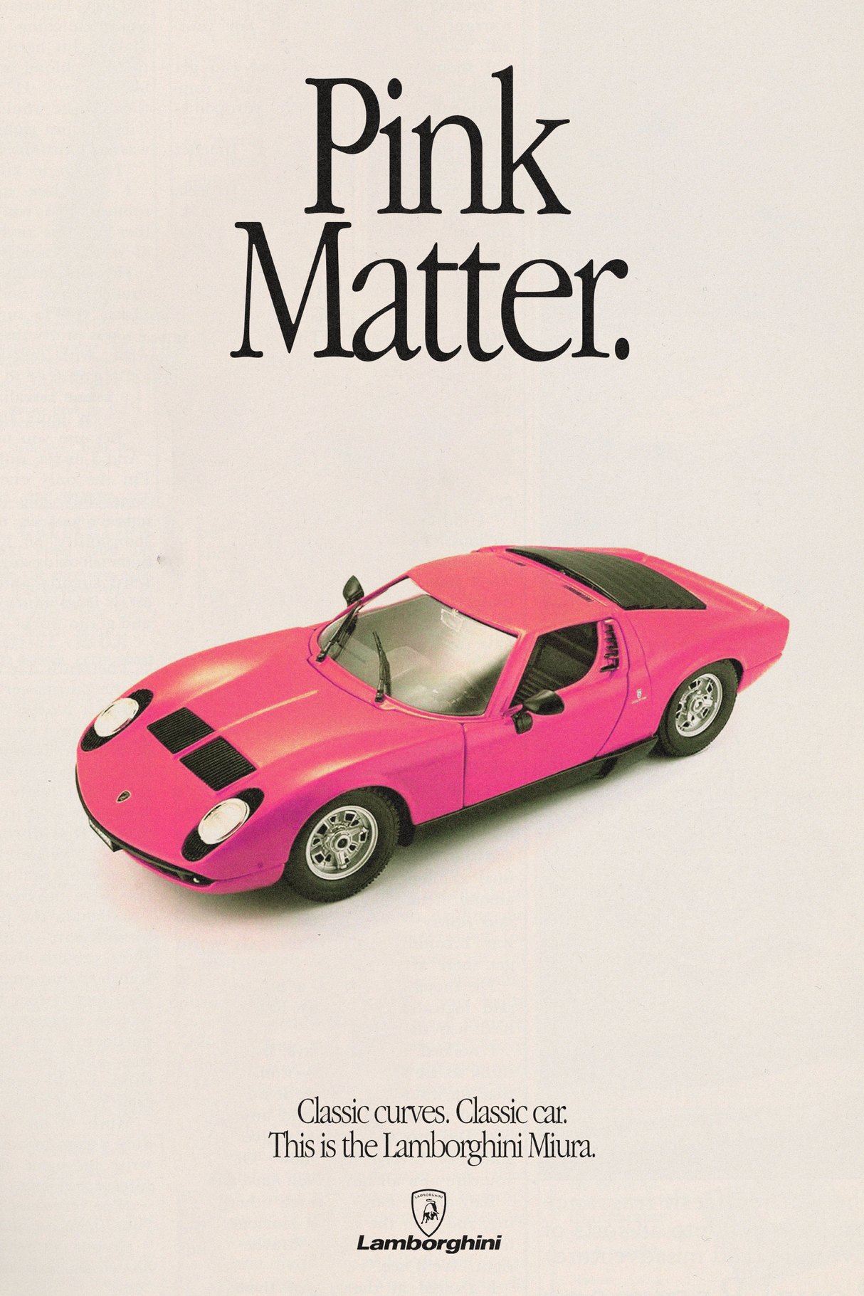 Lamborghini Miura 'Pink Matter' Poster
