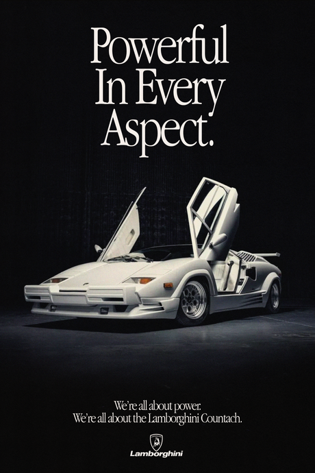 Lamborghini Countach Poster