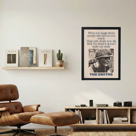 The Smiths 'Doesn't Make Me Smile' Poster - Mockup 1