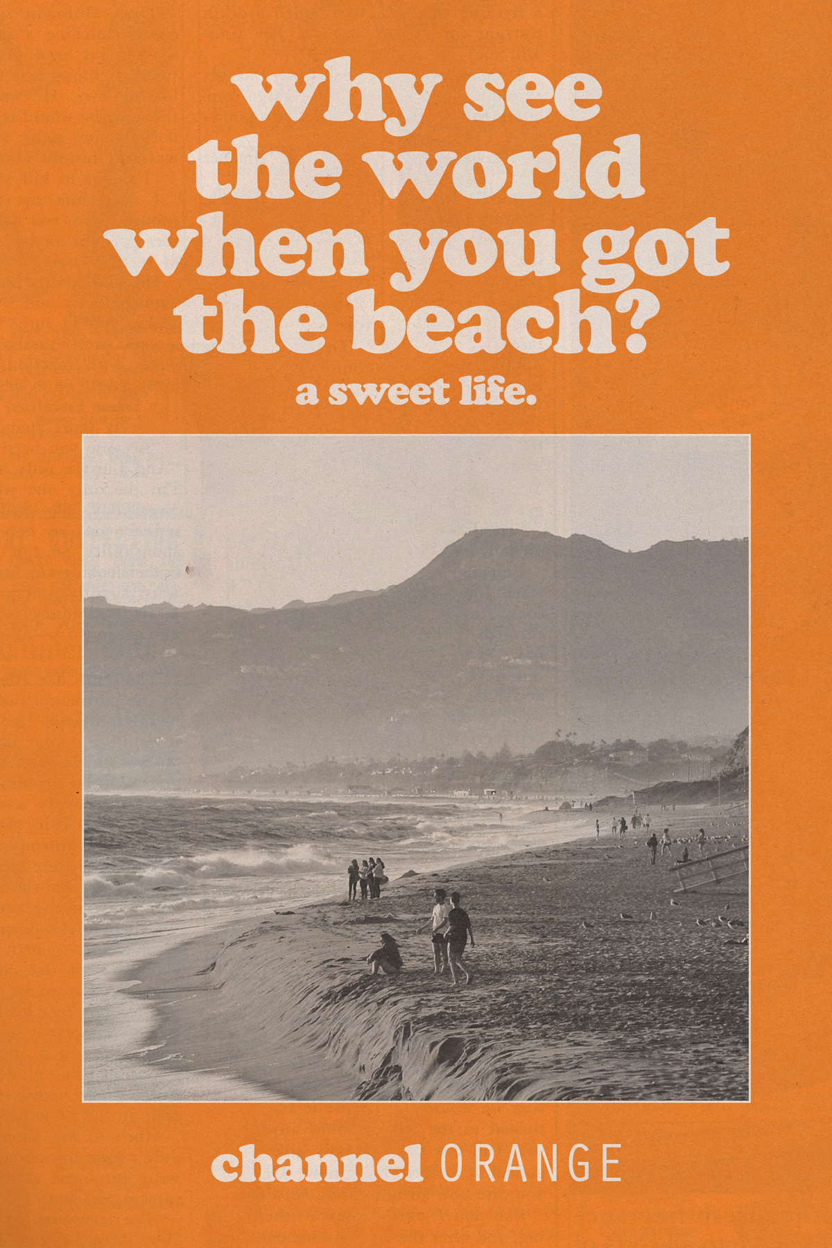 Frank Ocean 'Sweet Life' Poster