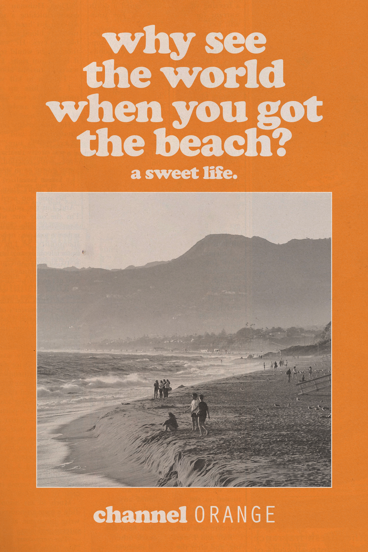 Frank Ocean 'Sweet Life' Poster
