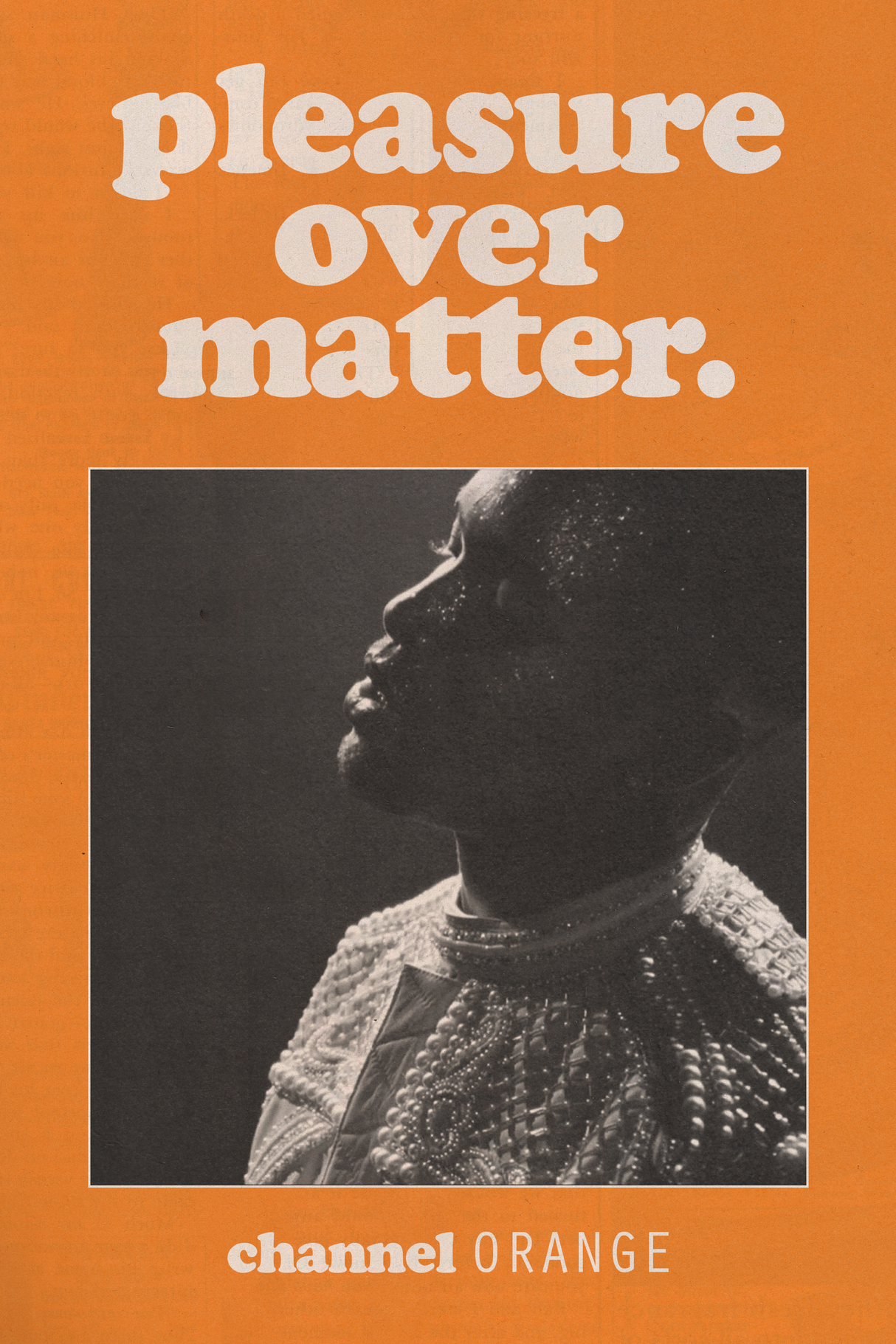 Frank Ocean 'Pleasure Over Matter' Poster