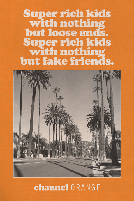 Frank Ocean 'Super Rich Kids' Poster