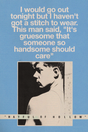 The Smiths 'Not A Stitch' Poster