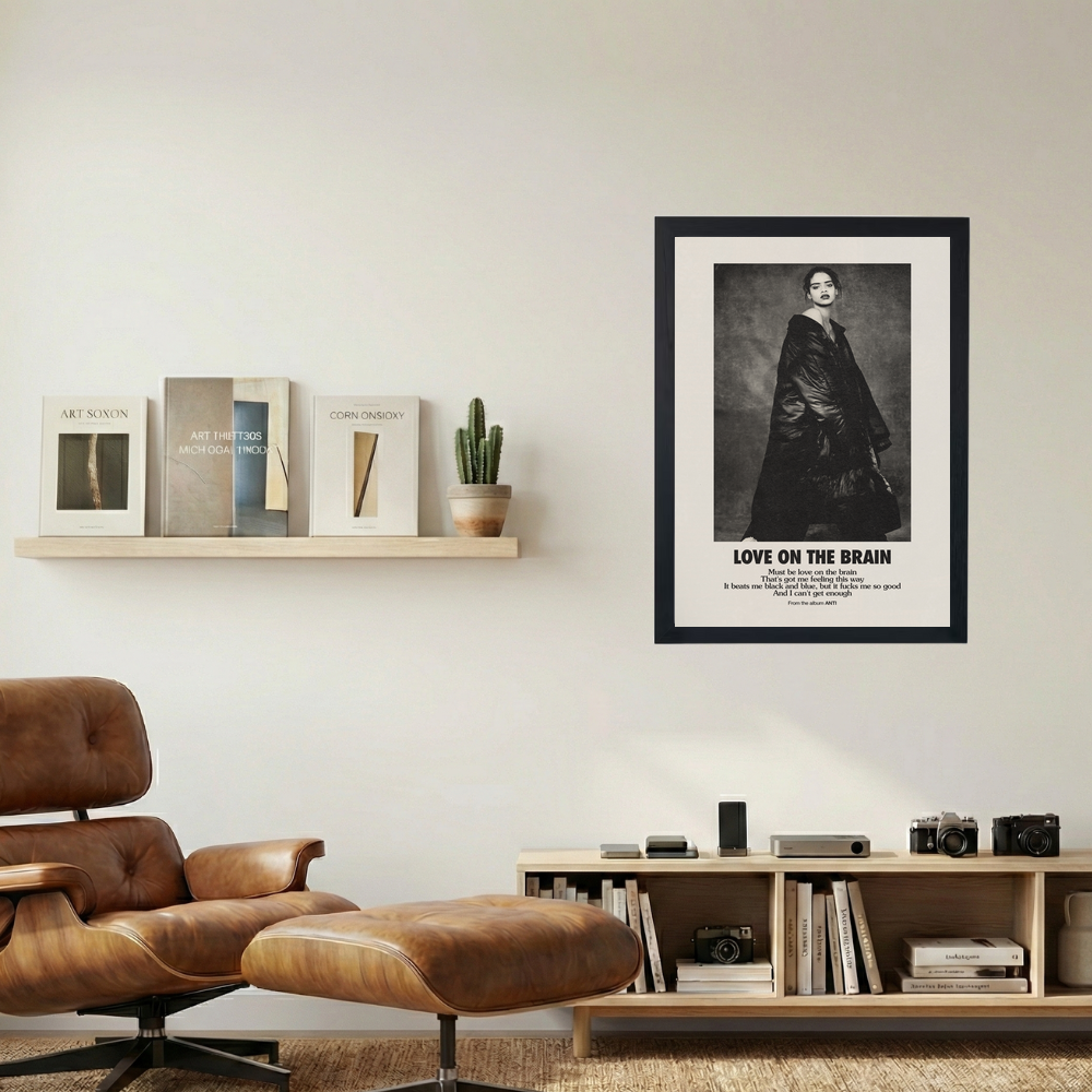 Rihanna 'Love On The Brain' Poster - Mockup 1