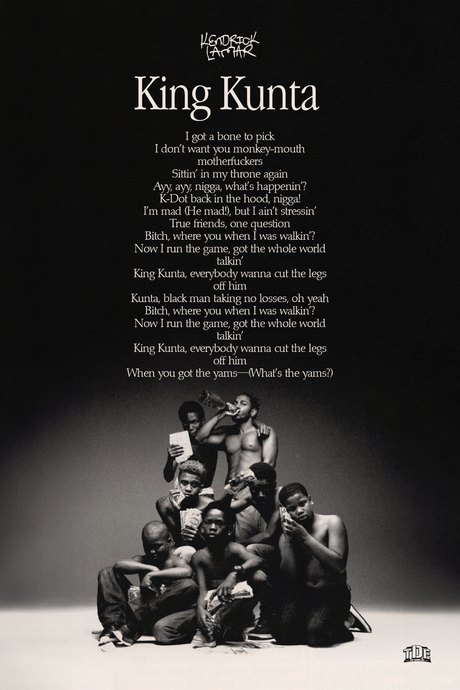 Kendrick Lamar 'King Kunta' Poster